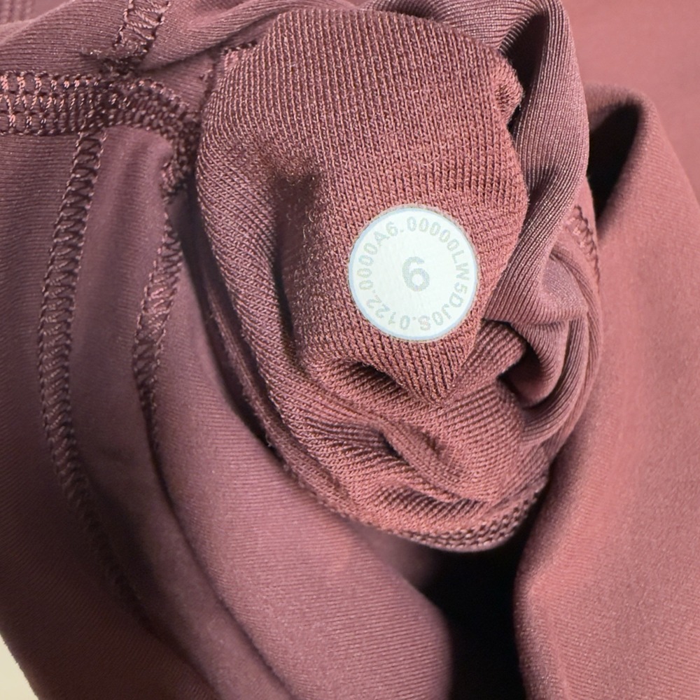 Lululemon Wunder Train High-Rise Tight 28" W5DJOS Size 6 Burgundy - Picture 8 of 11
